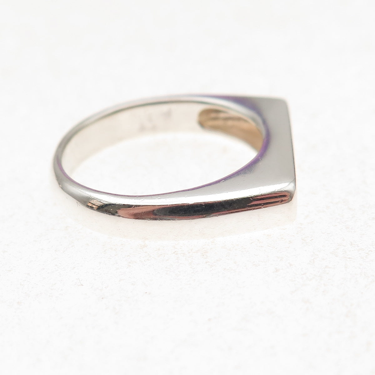 Silpada 925 Sterling Silver Vintage Bar Signet Ring Size 7.25