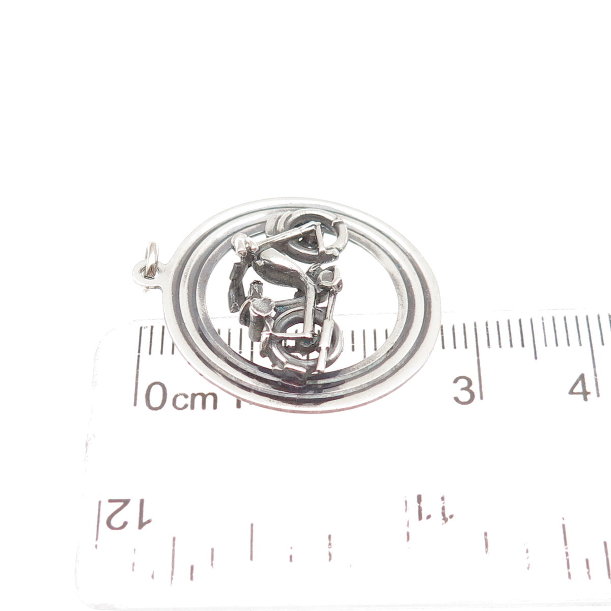 Payton Pepper & Sons 925 Sterling Silver Vintage 1969 Birmingham Bicycle Pendant