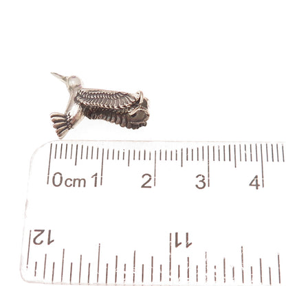 Sunwest Old Pawn 925 Sterling Silver Vintage Hummingbird Tribal Charm Pendant