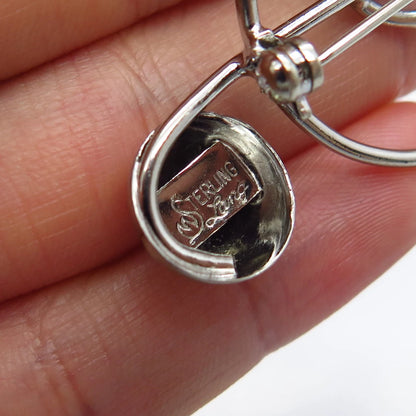 925 Sterling Silver Vintage Lang Treble Clef Music Pin Brooch