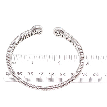 925 Sterling Silver Real Sleeping Beauty Turquoise Cuff Bracelet 7.25"