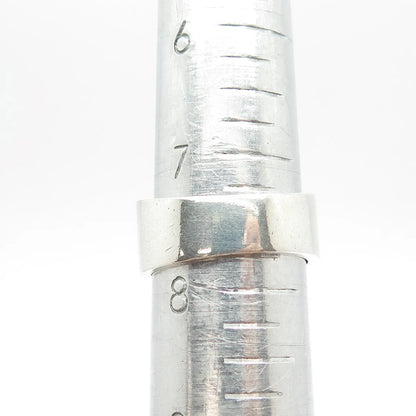 925 Sterling Silver Vintage Om Mantra Ring Size 7.75