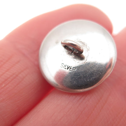 925 Sterling Silver Antique Art Deco Real Akoya Pearl & MOP Button