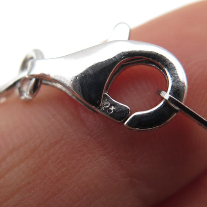 925 Sterling Silver Multi-Rolo Chain Necklace 18"