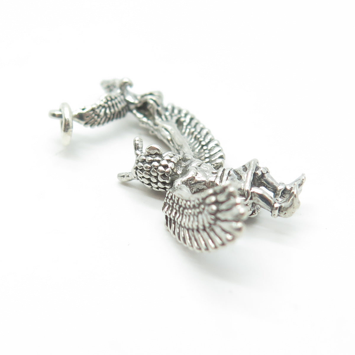 925 Sterling Silver Vintage Indian Chief Eagle Tribal Charm Pendant