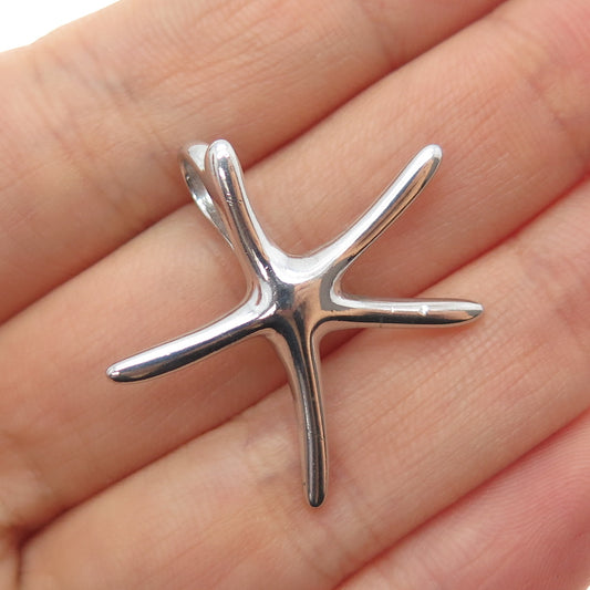ANNIKA WITT 925 Sterling Silver Vintage Starfish Slide Charm Pendant