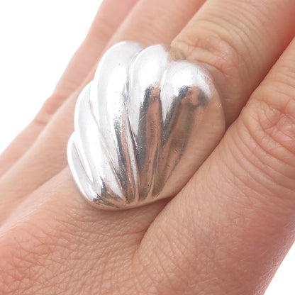 925 Sterling Silver Vintage Mexico Modernist Ring Size 6.5