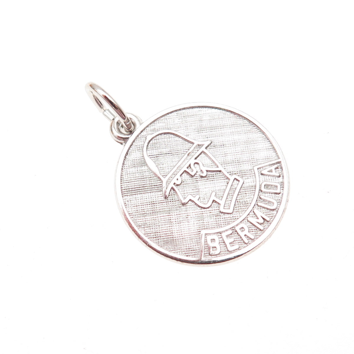 Rembrandt Sterling Silver Vintage Bermuda Traffic Controller Mini Charm Pendant