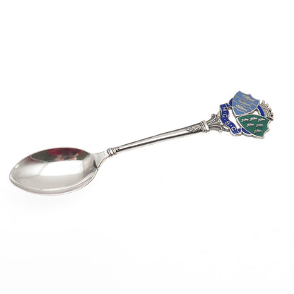 925 Sterling Silver Antique 1933 W&P Birmingham Enamel West Sussex Coffee Spoon