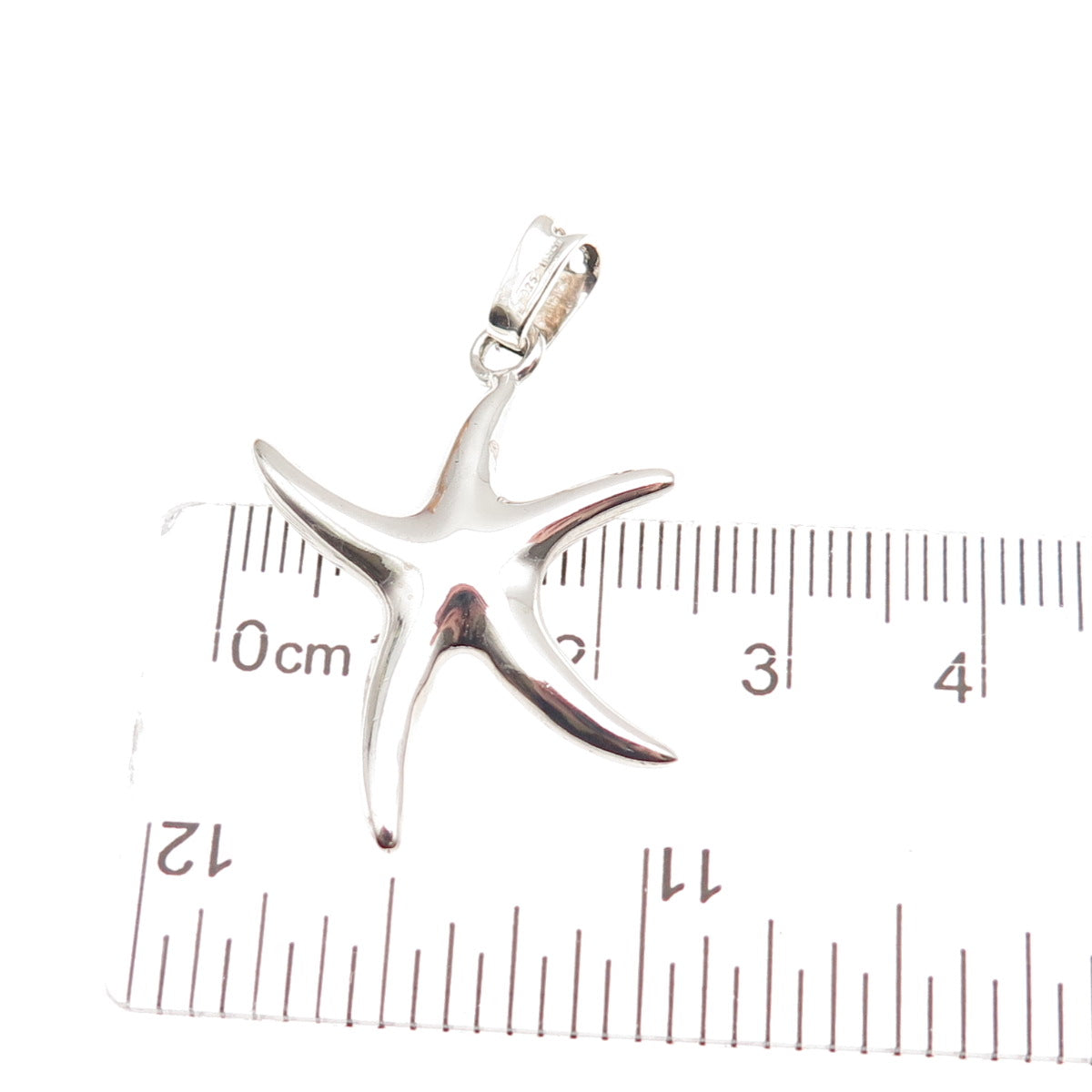 925 Sterling Silver Vintage Italy Starfish Charm Pendant