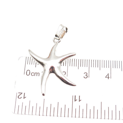 925 Sterling Silver Vintage Italy Starfish Charm Pendant
