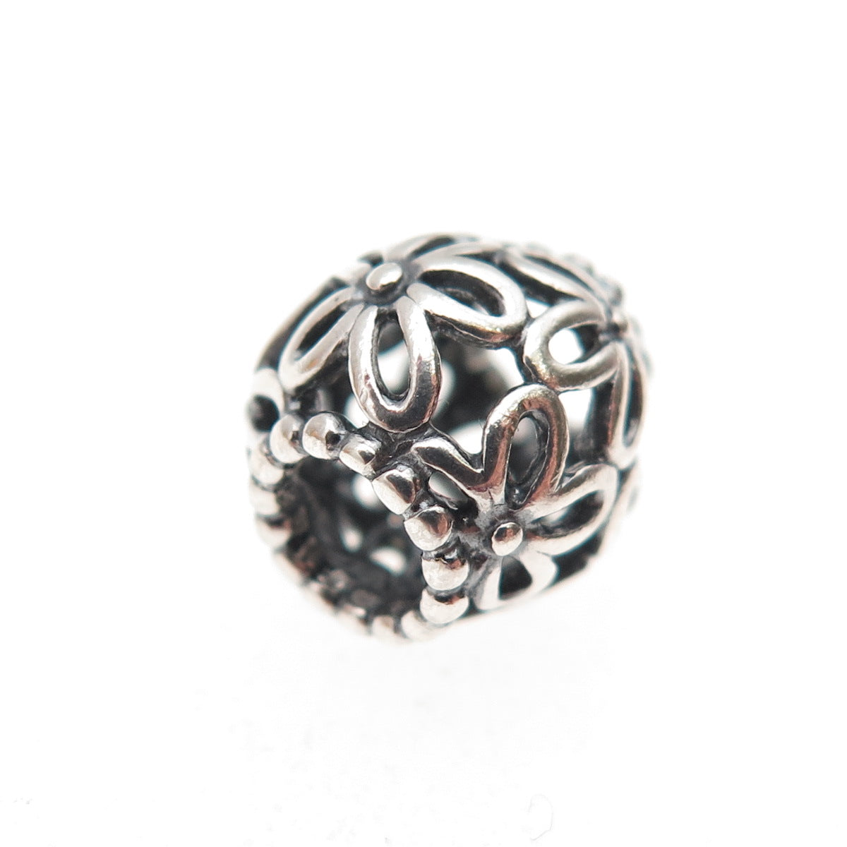 PANDORA 925 Sterling Silver Wildflower Walk Slide Bead Charm