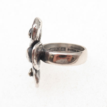 Kultateollisuus Ky 830H Silver Vintage 1972 Finland Modernist Ring Size 6.5