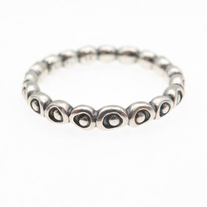 PANDORA 925 Sterling Silver Celebration Band Ring Size 8