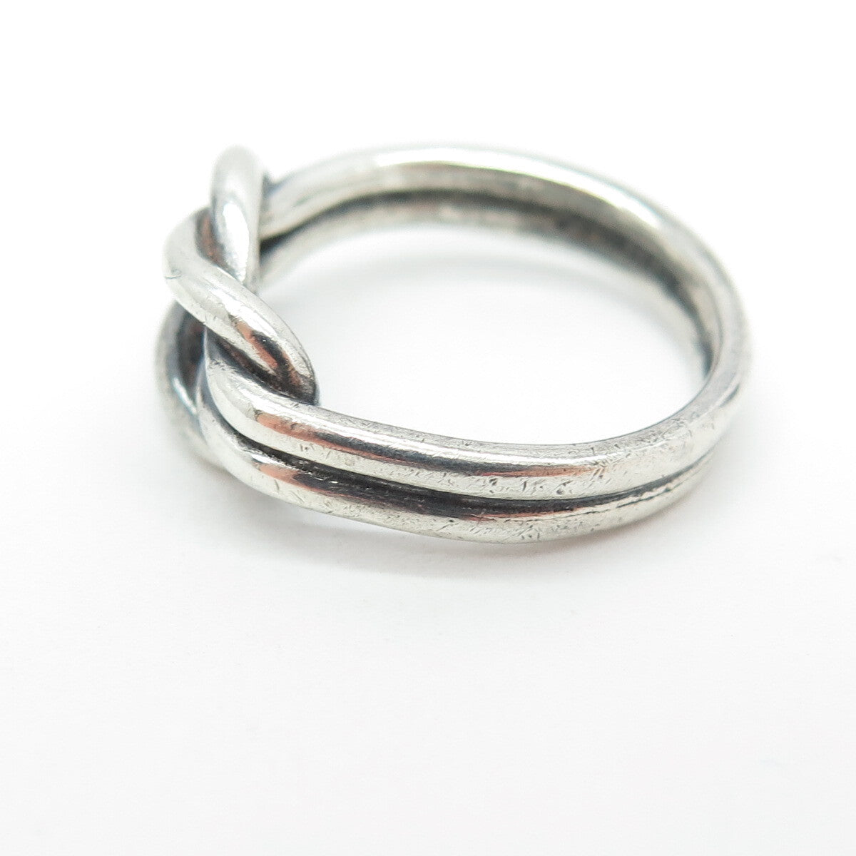 CELLINI 925 Sterling Silver Vintage Mariner Love Knot Ring Size 6.75