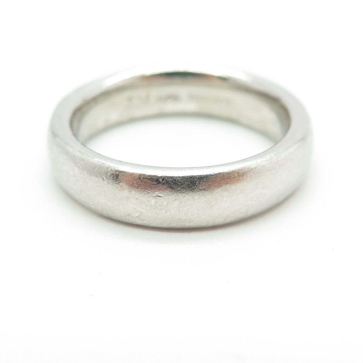 JACMEL 925 Sterling Silver Vintage Classic Wedding Band Ring Size 7.25