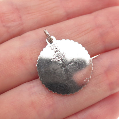 Elco 925 Sterling Silver Vintage Maltese Cross Charm Pendant