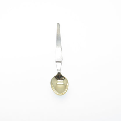 875 Silver 2-Tone Vintage European Coffee Spoon