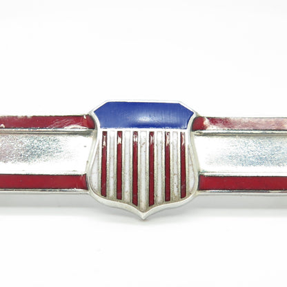 SMILO Sterling Silver Antique WWII Enamel US Army ROTC Distinguished Cadet Pin