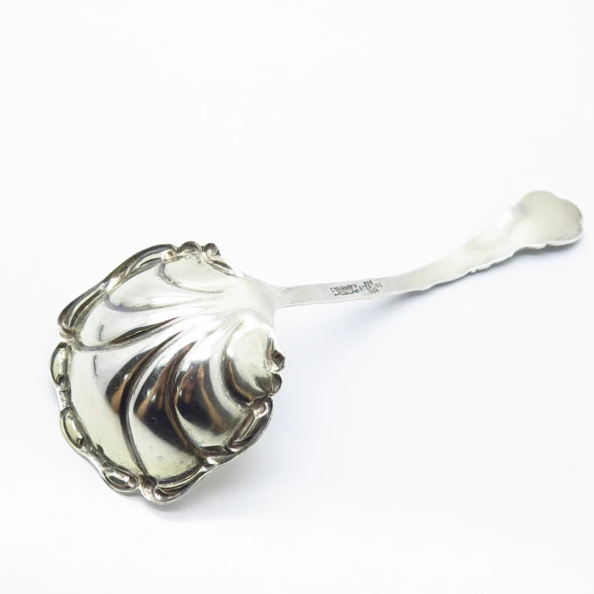 925 Sterling Silver Antique 1895 Campbell Metcalf Geneva Enamel Ladle