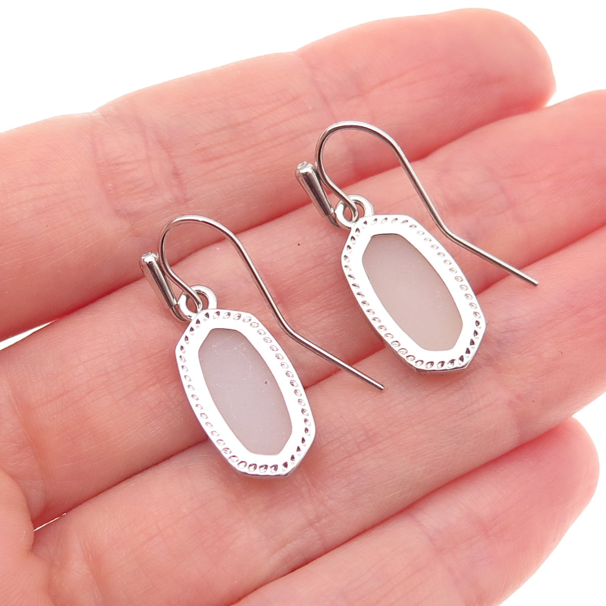 Kendra Scott Silver-Tone Real Druzy Dangle Earrings