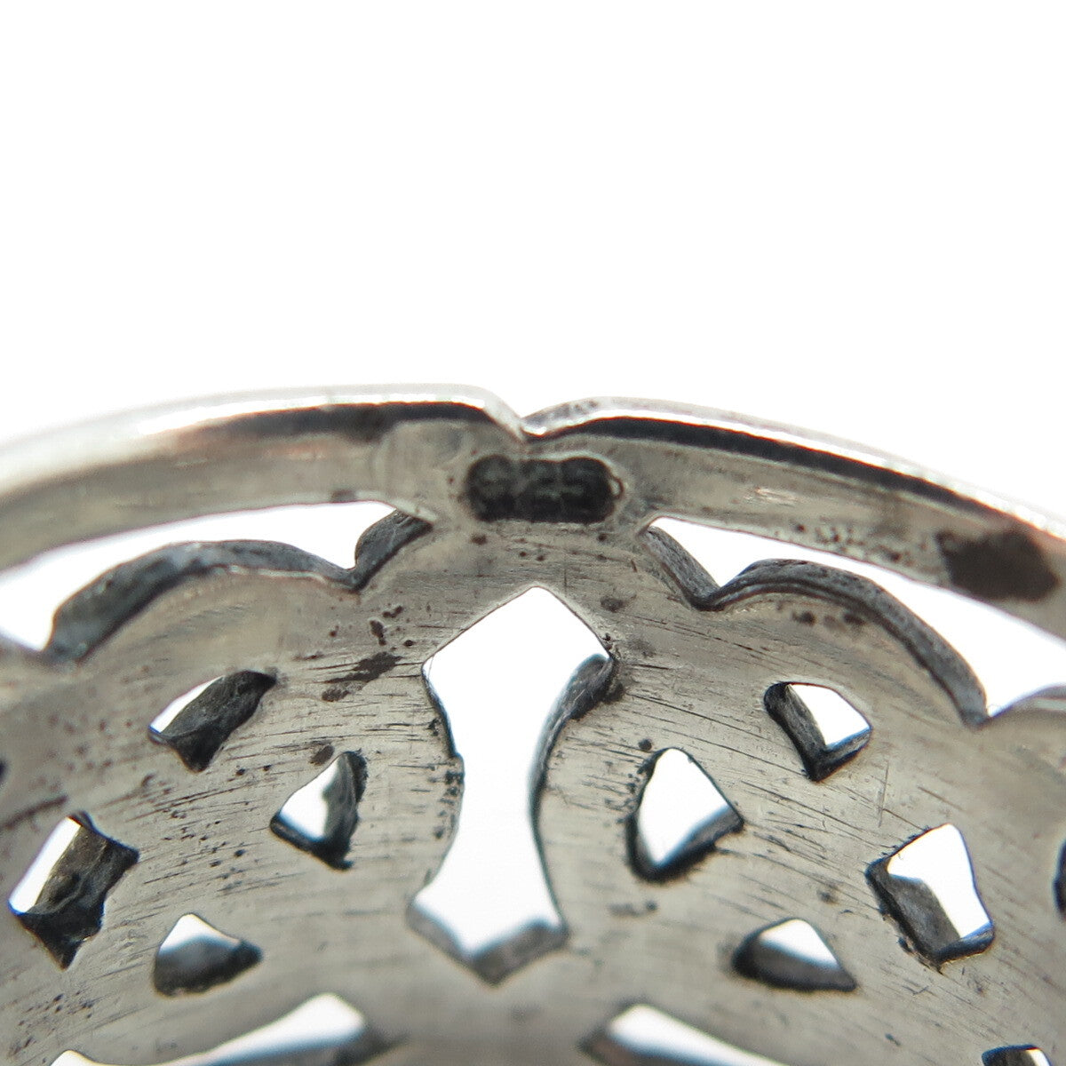 925 Sterling Silver Vintage Viking / Celtic Knot Band Ring Size 7.25