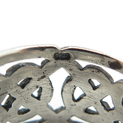 925 Sterling Silver Vintage Viking / Celtic Knot Band Ring Size 7.25