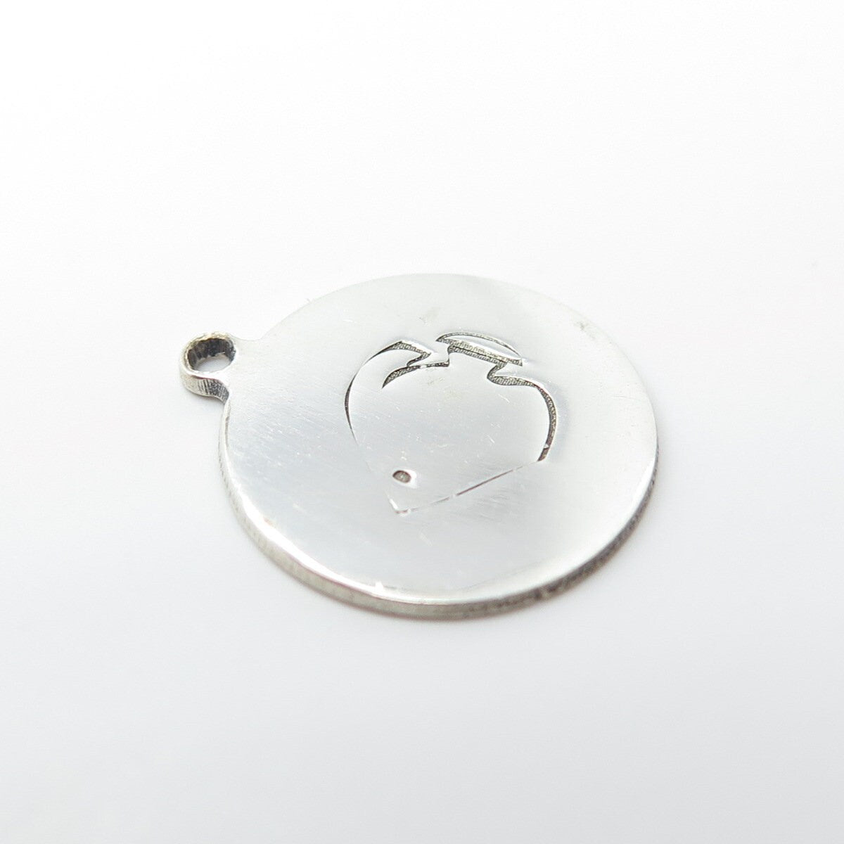 925 Sterling Silver USA Two In Town Tang Fish Charm Pendant