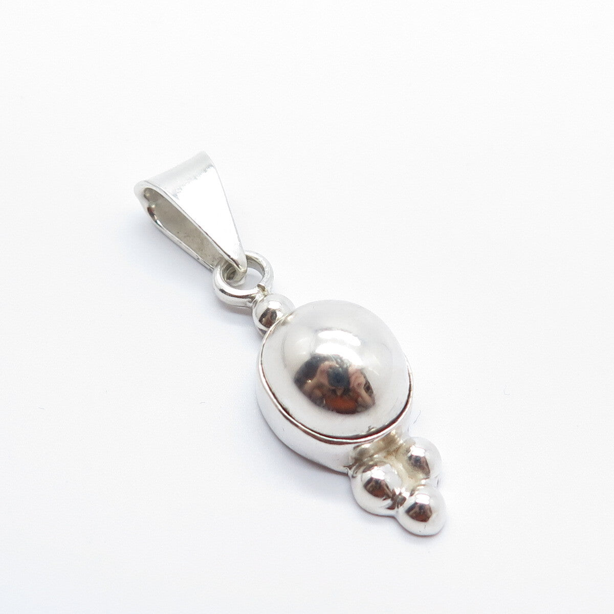 925 Sterling Silver Beaded Pendant