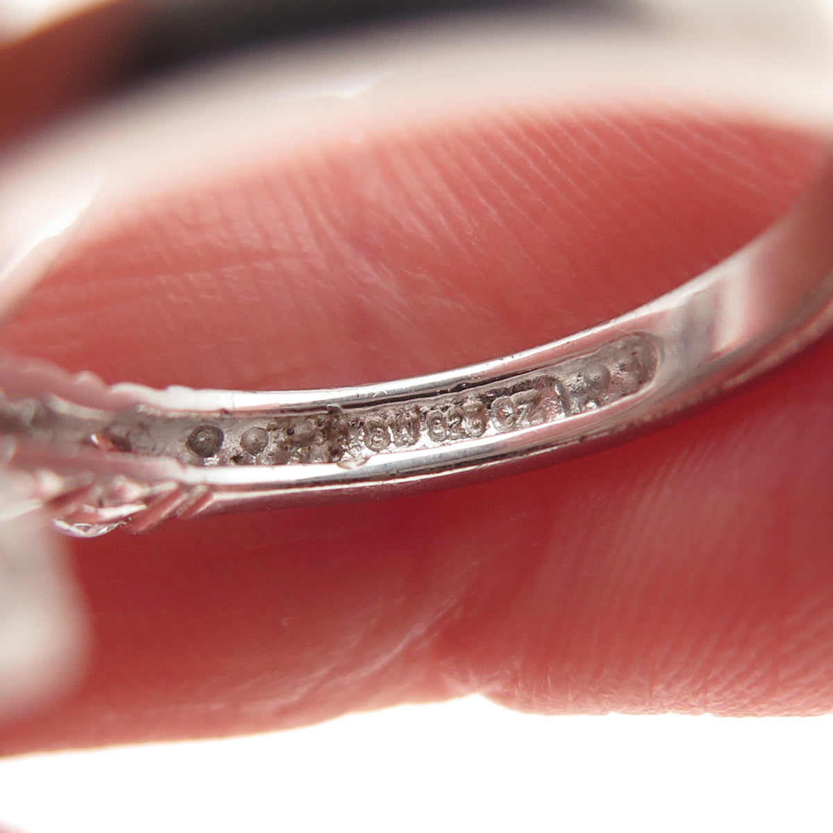 925 Sterling Silver Round-Cut C Z Bypass Ring Size 5