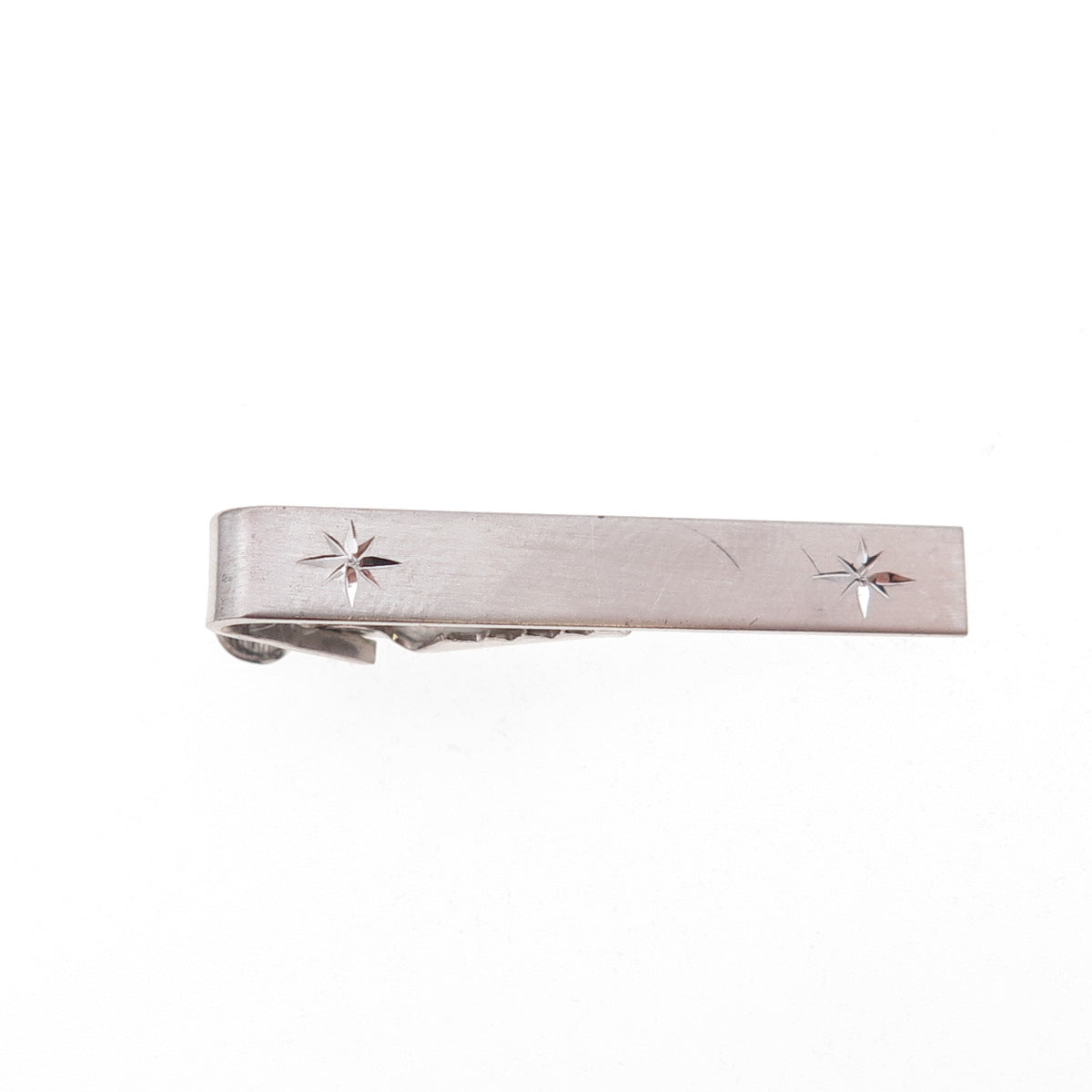 925 Sterling Silver Antique Art Deco Starburst Tie Clip