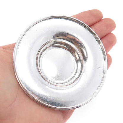 ASPREY 925 Sterling Silver Vintage 1994 England Individual Candle Plate Holder