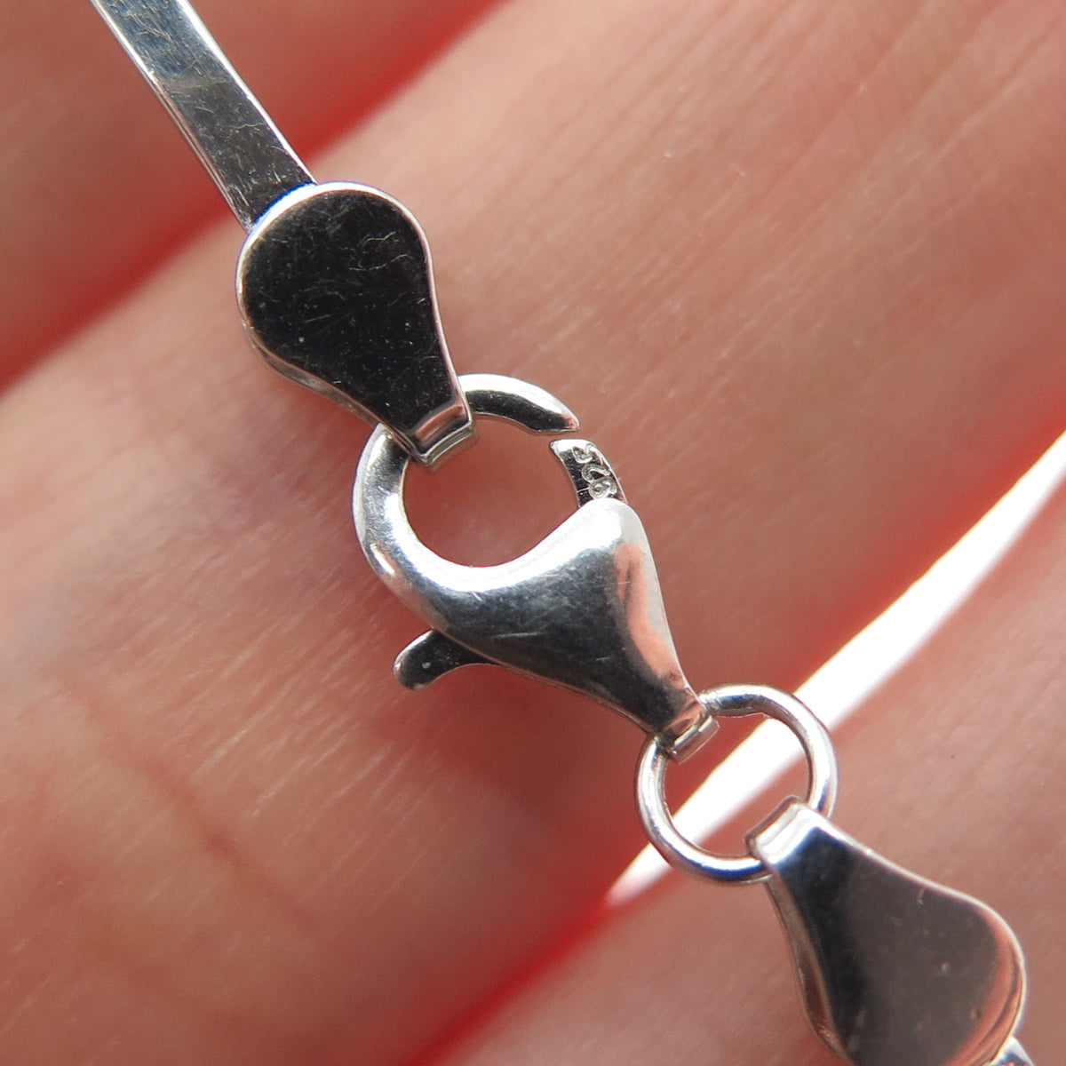 925 Sterling Silver Round-Cut Shaped C Z Bar Link Bracelet 7"