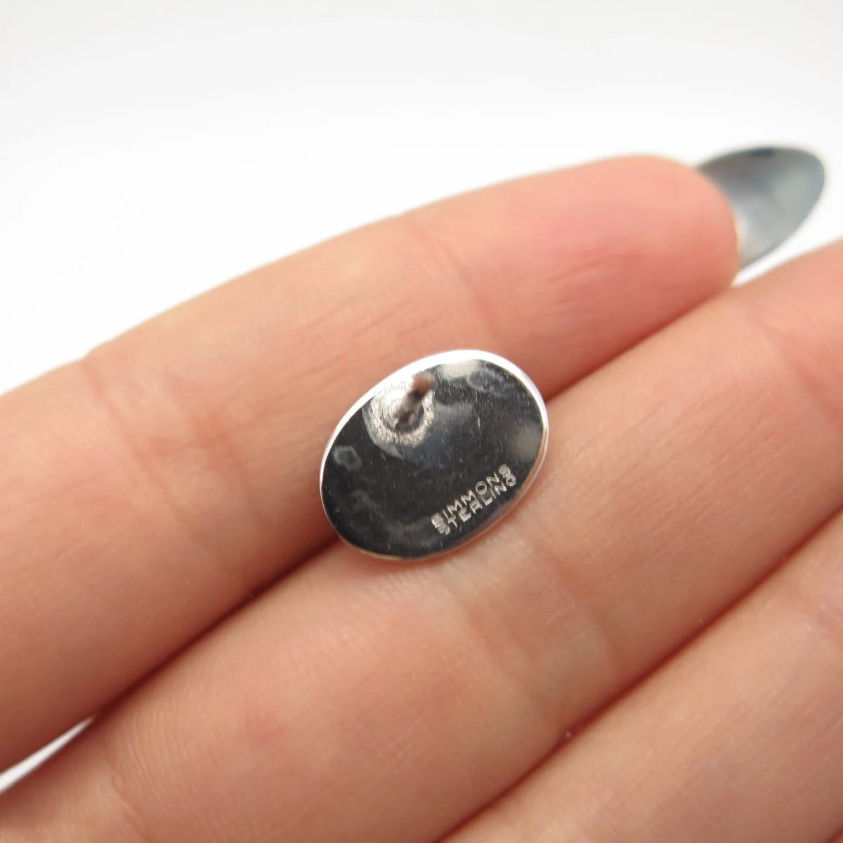 925 Sterling Silver Vintage Simmons Textured Pin