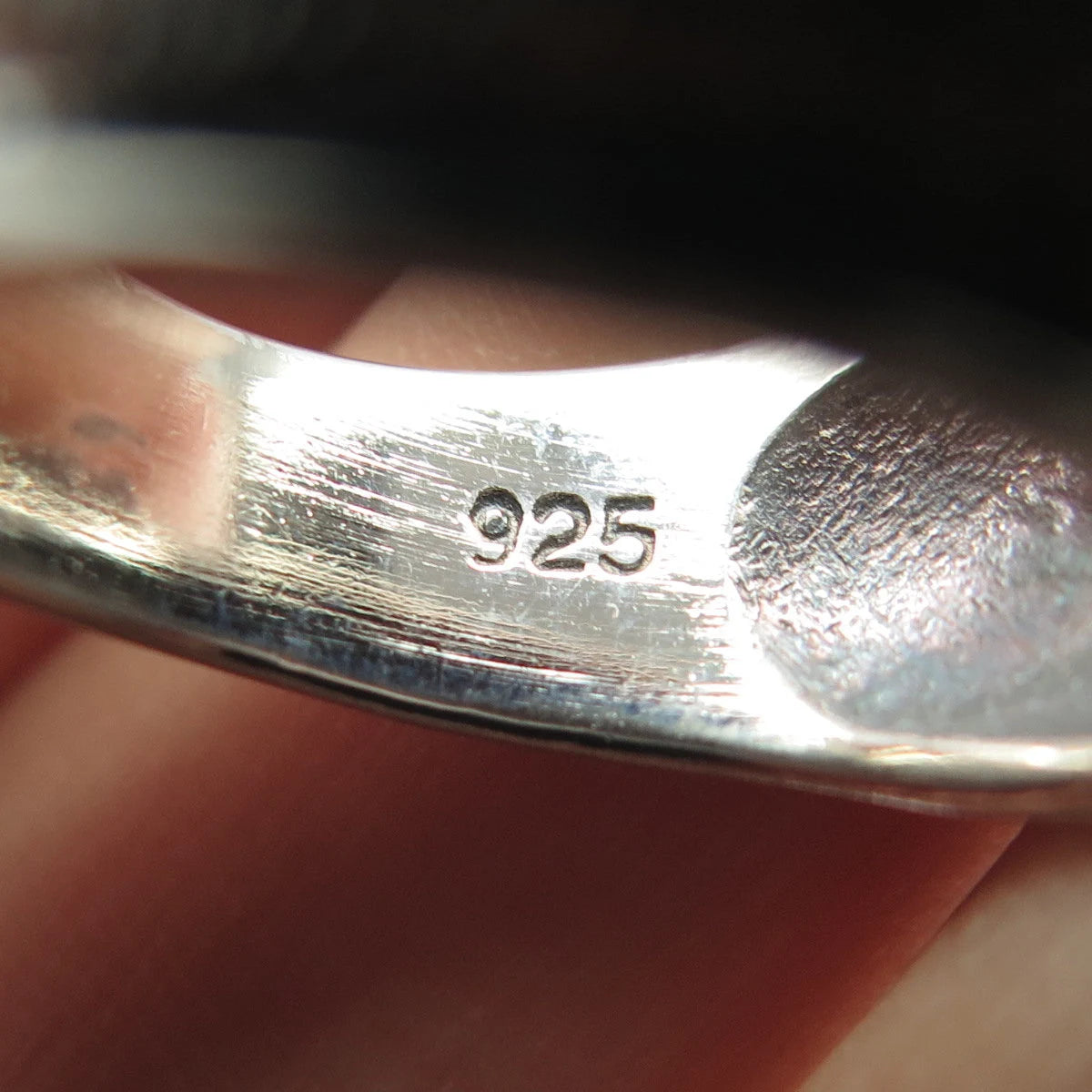 925 Sterling Silver Vintage Textured Ring Size 7