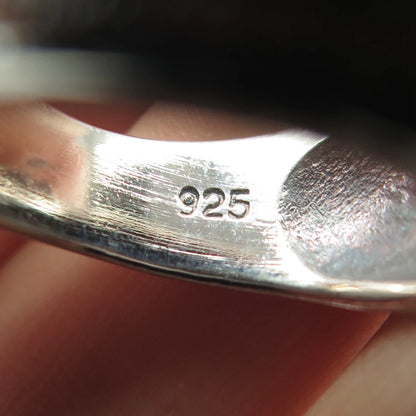 925 Sterling Silver Vintage Textured Ring Size 7