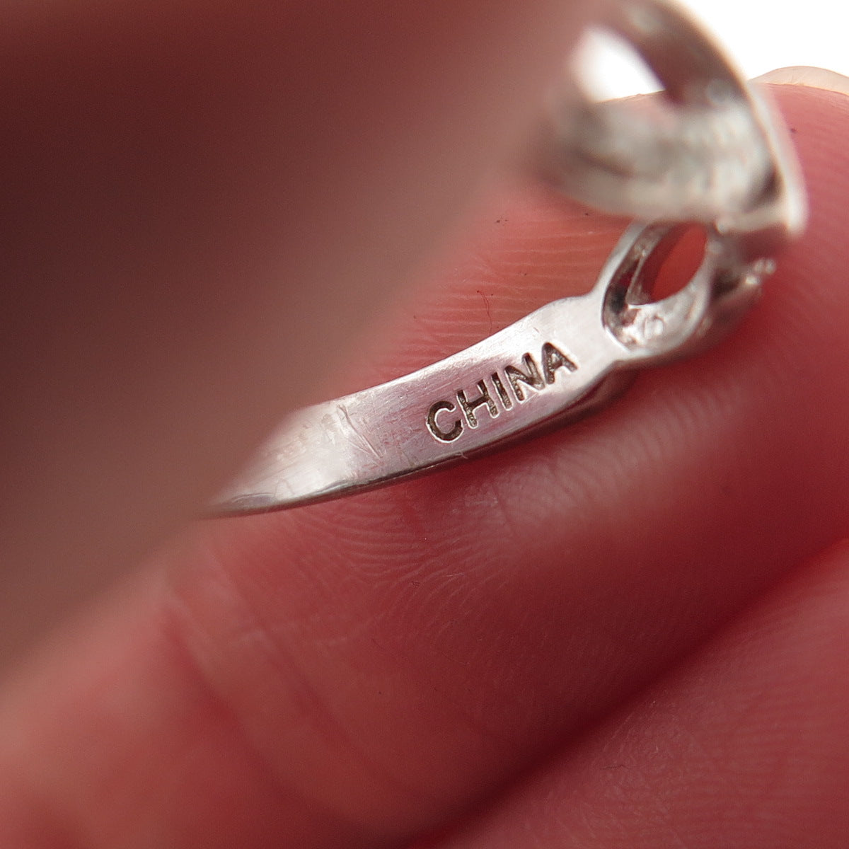 Ross Simons 925 Sterling Silver Real Diamond Accent Infinity Woven Ring Size 6