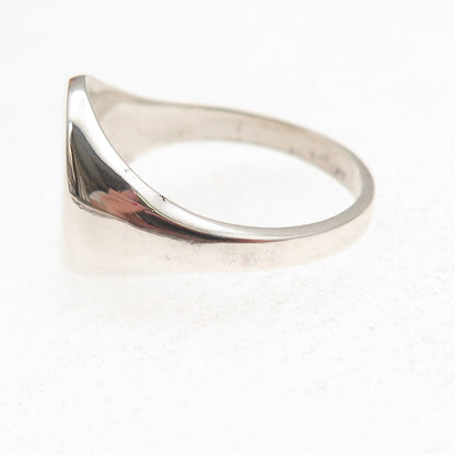 925 Sterling Silver Vintage Signet Ring Size 11.25