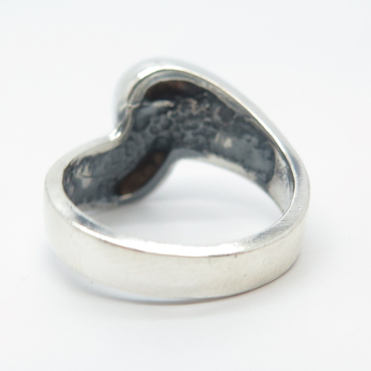 925 Sterling Silver Vintage Bypass Ring Size 6.5