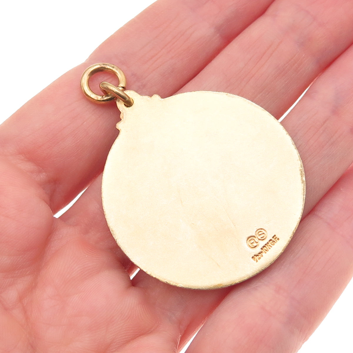 1/20 10K Gold Filled Antique WWII 1941 Bay Hills Swimming Medal Charm Pendant
