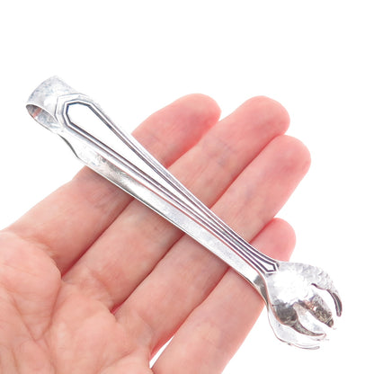MOUNT VERNON 925 Sterling Silver Antique 1911 Sulgrave Sugar Tongs