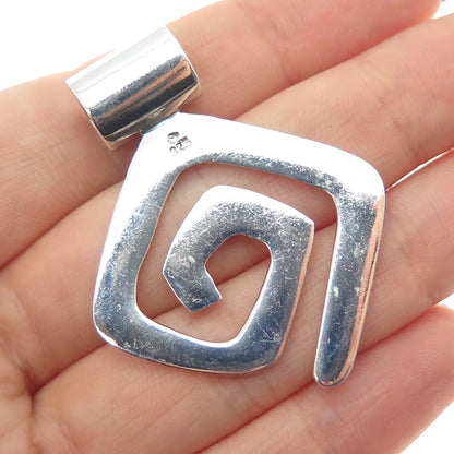 SILPADA 925 Sterling Silver Vintage Modernist Spiral Slide Pendant