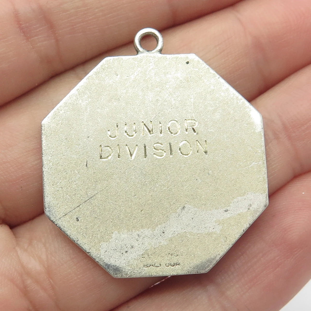 925 Sterling Silver Vintage Junior Division "Ulver" Culver Military Pendant