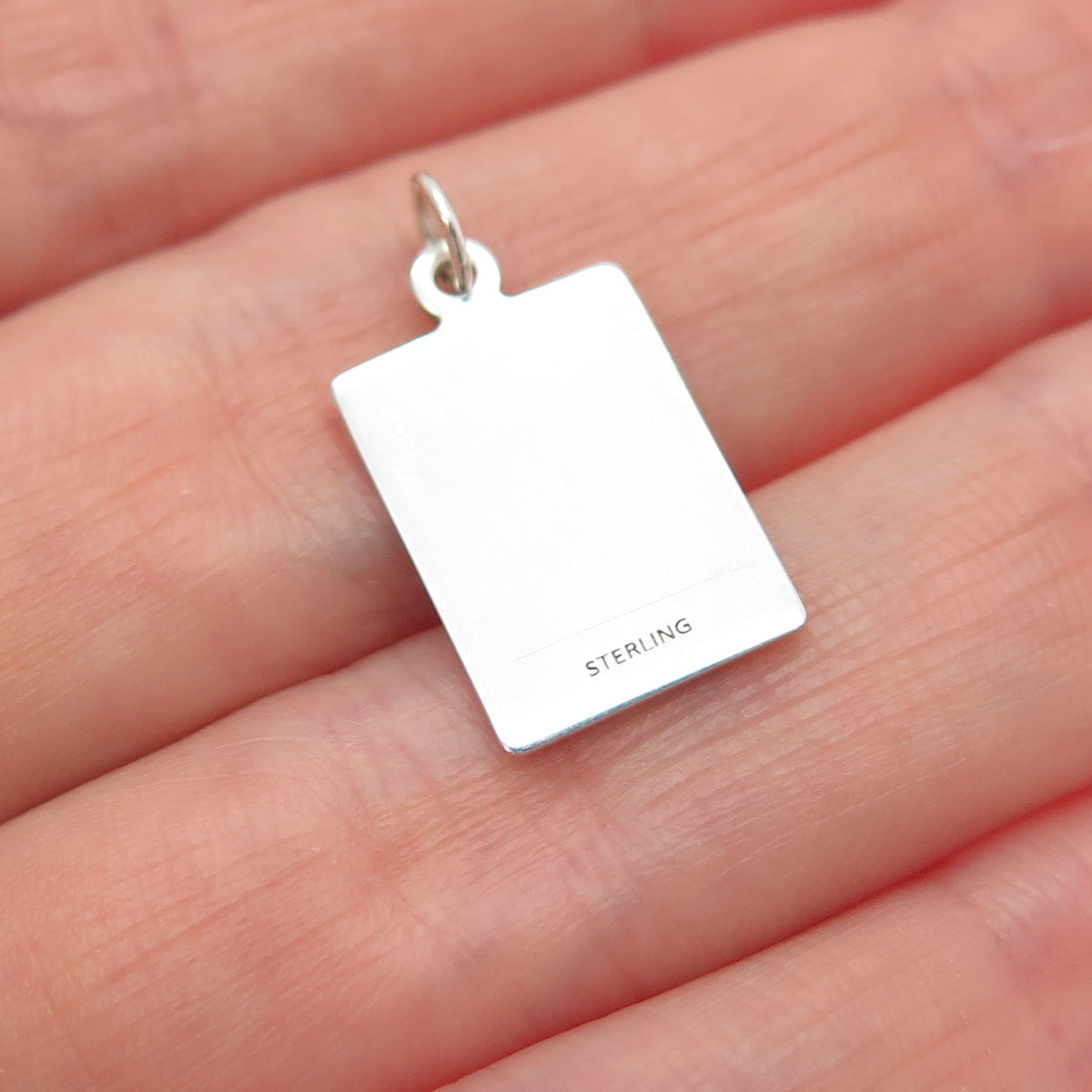 925 Sterling Red Enamel I Think Mine Got Hit By A Truck Minimalist Charm Pendant