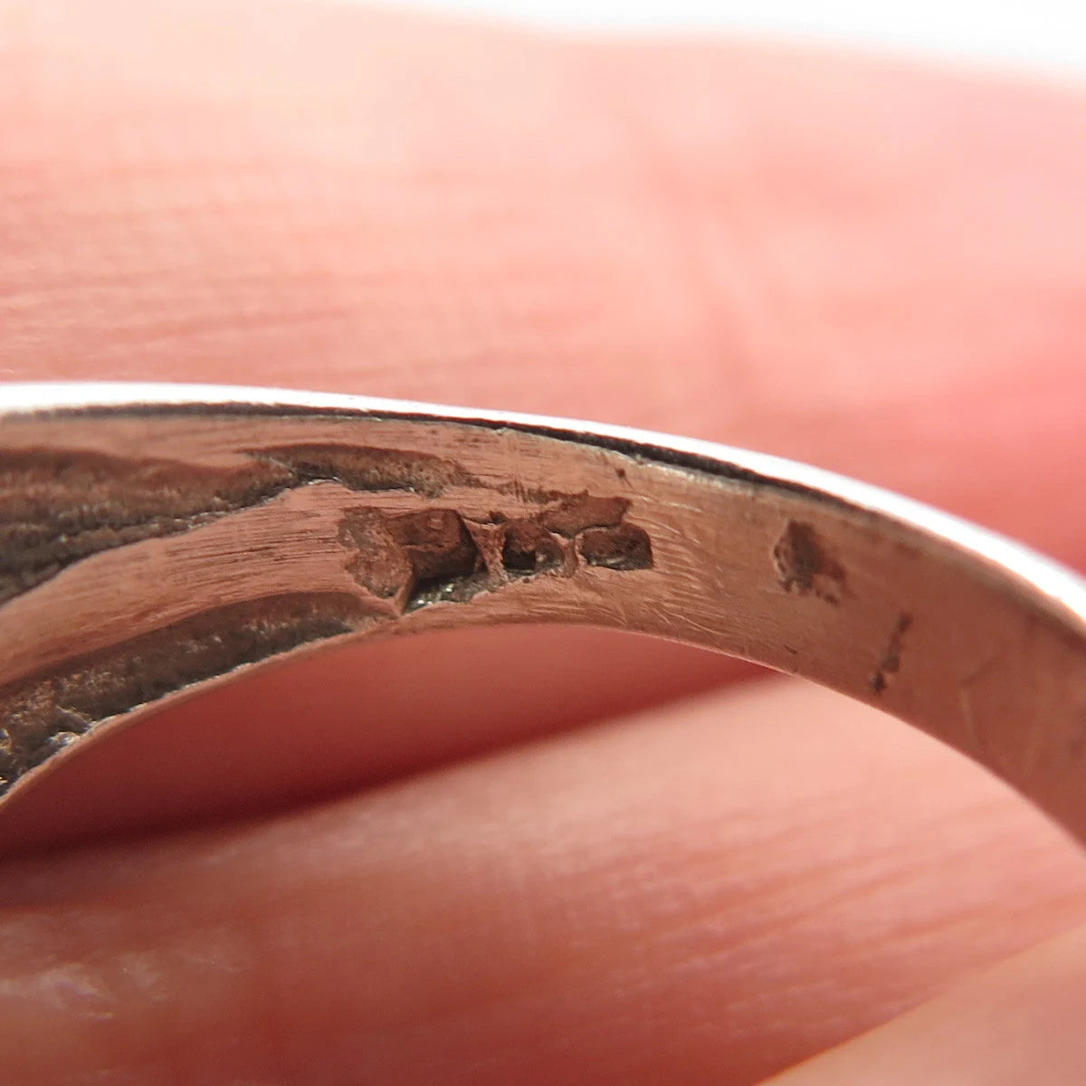 925 Sterling Silver Vintage Ichthys Fish Ring Size 6.5
