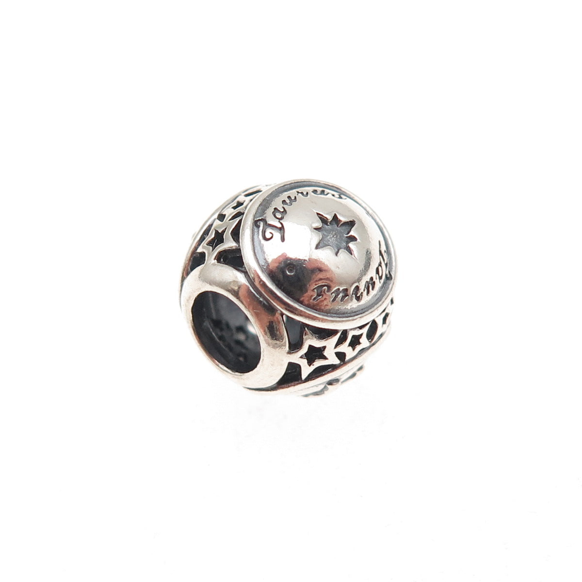 Pandora 925 Sterling Silver Taurus Zodiac Sign Slide Bead Charm