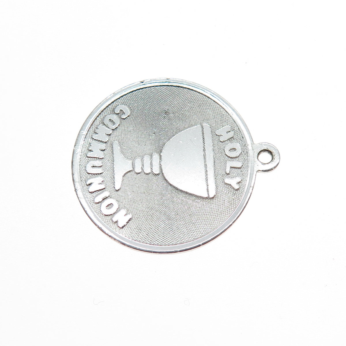 MARC MERCY 925 Sterling Silver Vintage Holy Communion Mini Charm Pendant