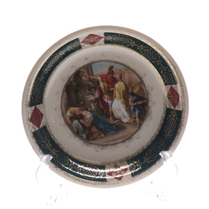 MORITZ ZDEKAUER Altrohlau Antique Storyteller Hand Painted Porcelain Plate