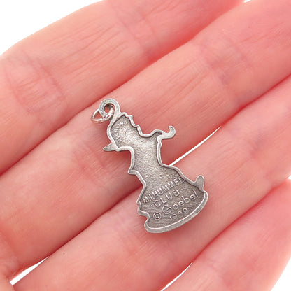 Goebel 925 Sterling Silver Vintage 1990 Merry Wanderer M.I. Hummel Mini Pendant
