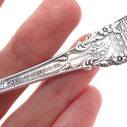 CHARLES MAYERS & CO.925 Sterling Silver Antique Indianapolis Coffee Spoon